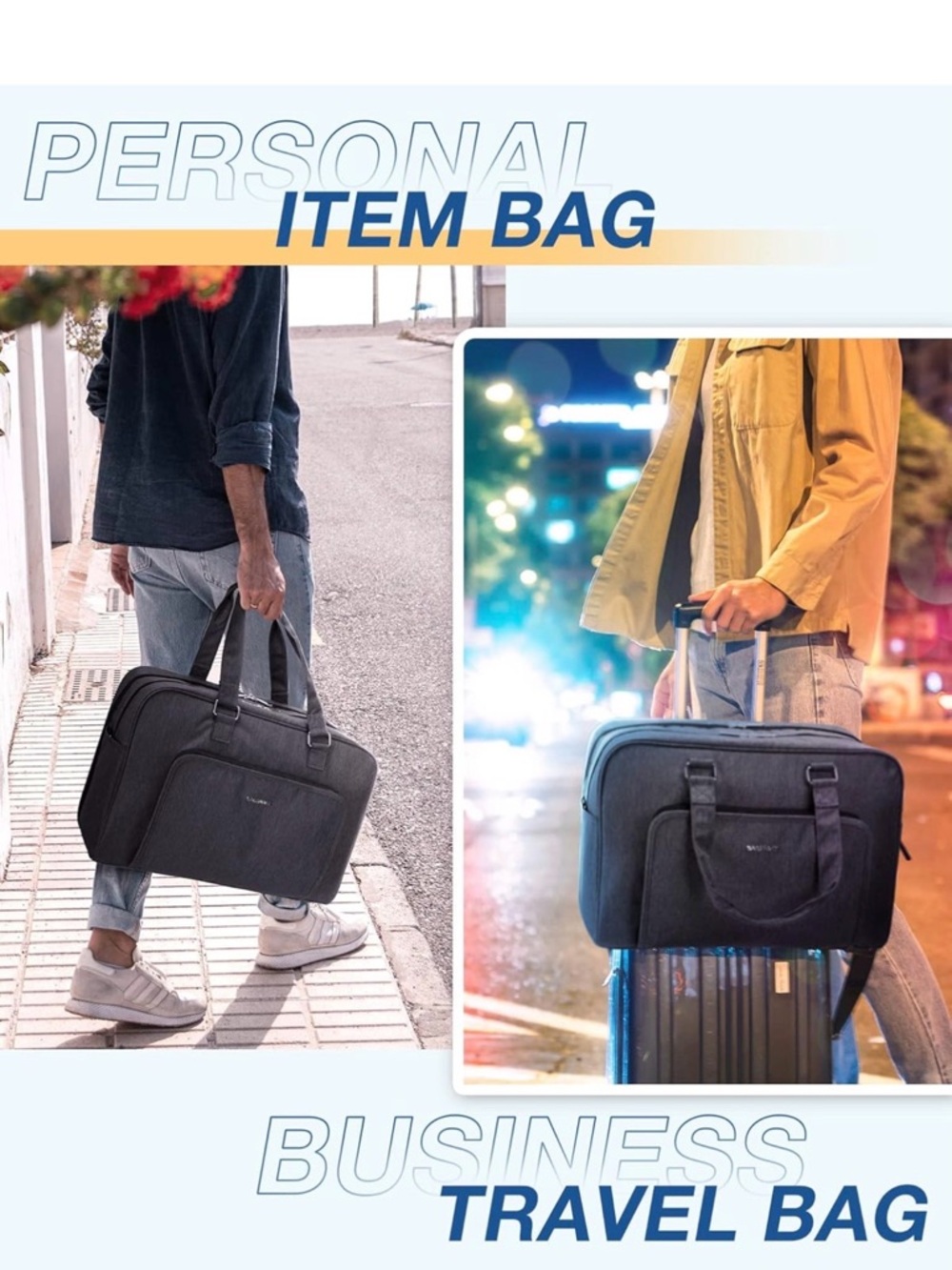 Bagsmart weekender with shoulder strap - Picture 5 of 10